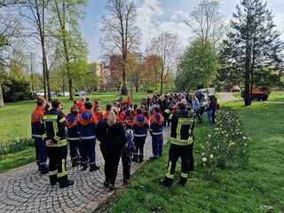 Foto: Frühjahrsputz am 13. April 2024. Stadtverwaltung Flöha/ Bauamt