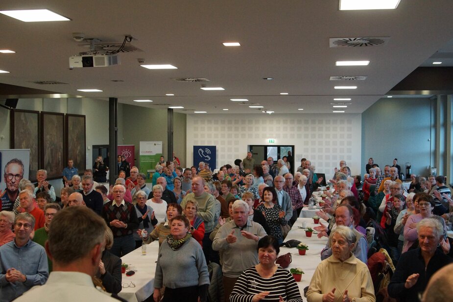 Am 31. Januar gastierte das sächsische Polizeiorchester erneut im Stadtsaal der Alten Baumwolle zusammen mit einem Präventionsprogramm. Foto: Gerald Helling