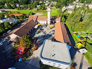 Die ganze Feuerwache entwickelte sich zur Festmeile. Foto: Stadtverwaltung Flöha/ Erik Frank Hoffmann